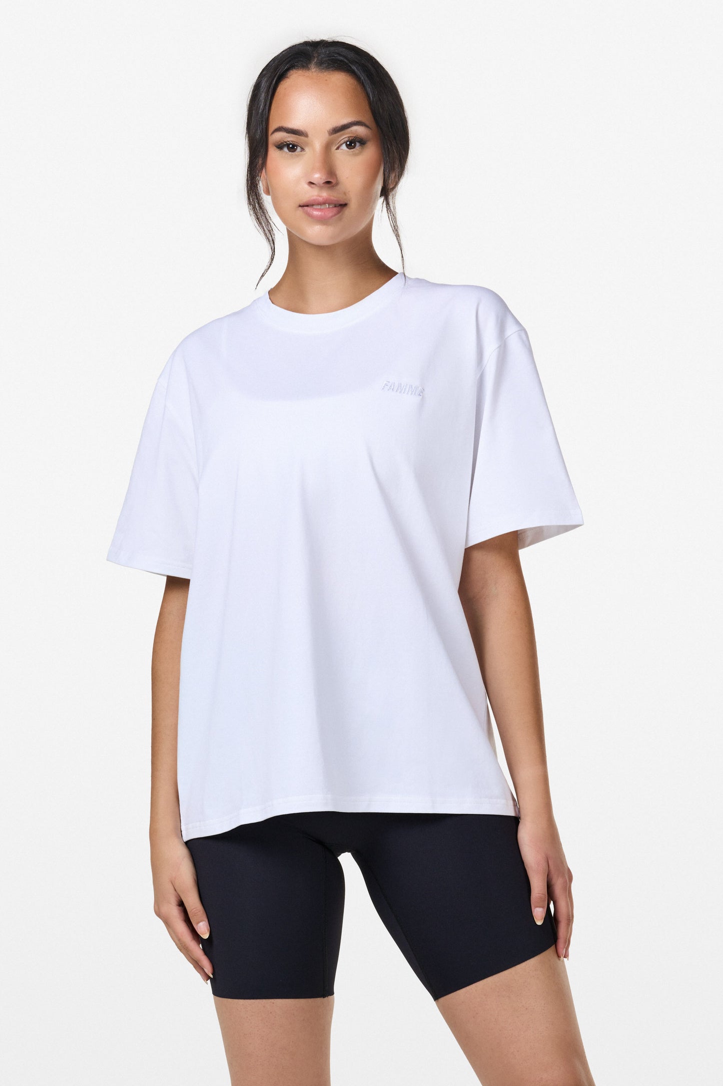 White Essential Oversized T-Shirt - for dame - Famme - T-Shirt