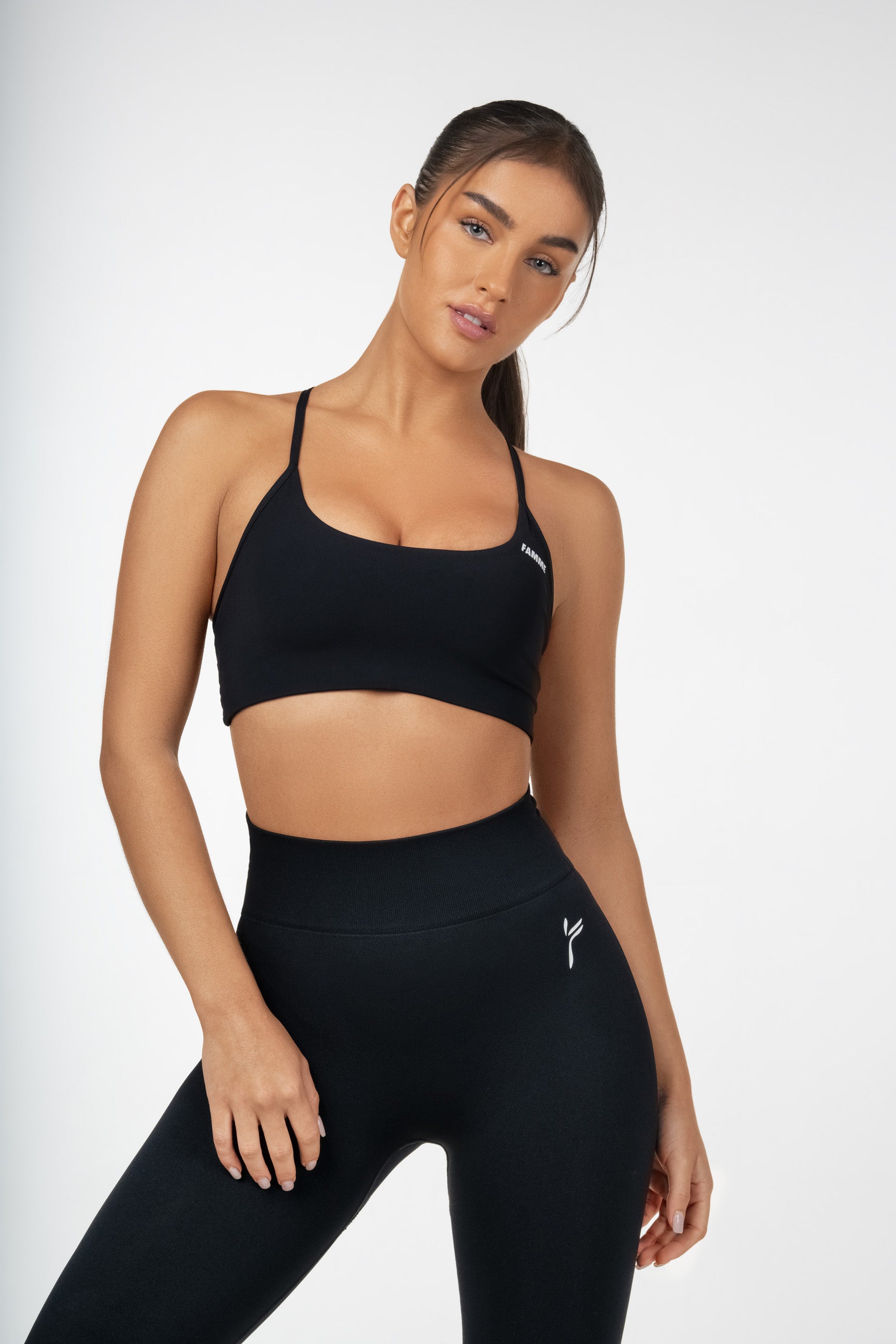 Black Flex Sports Bra - for dame - Famme - Sports Bra