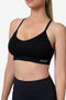 Black Seamless Sports Bra