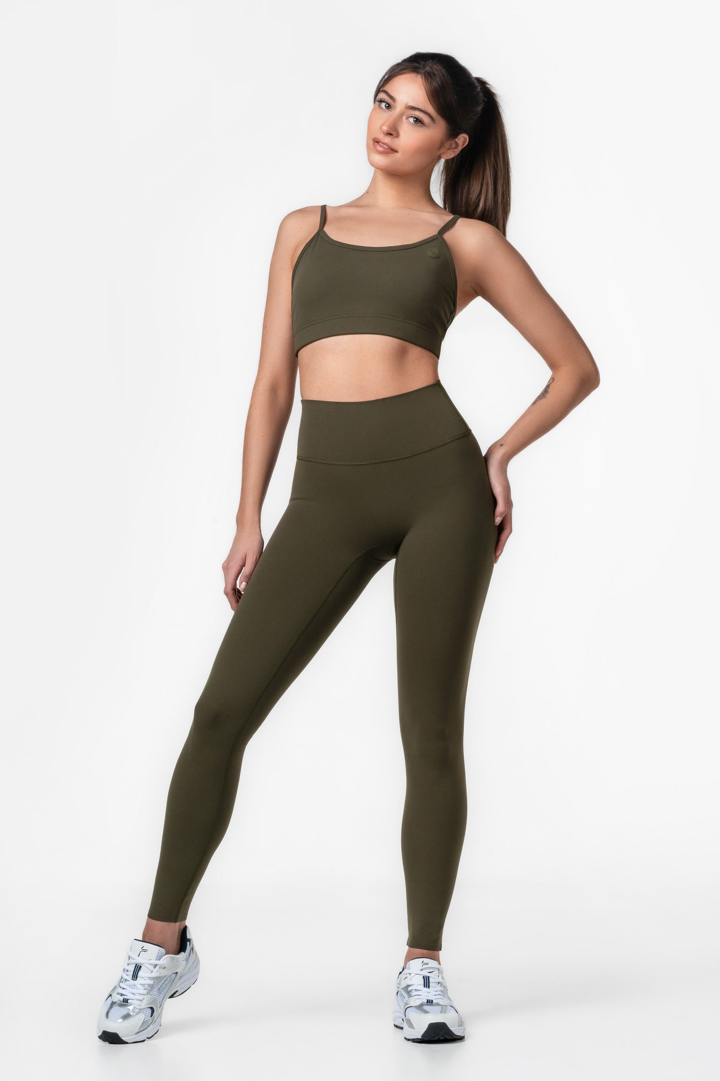 Dark Green Softy Leggings - for dame - Famme - Leggings